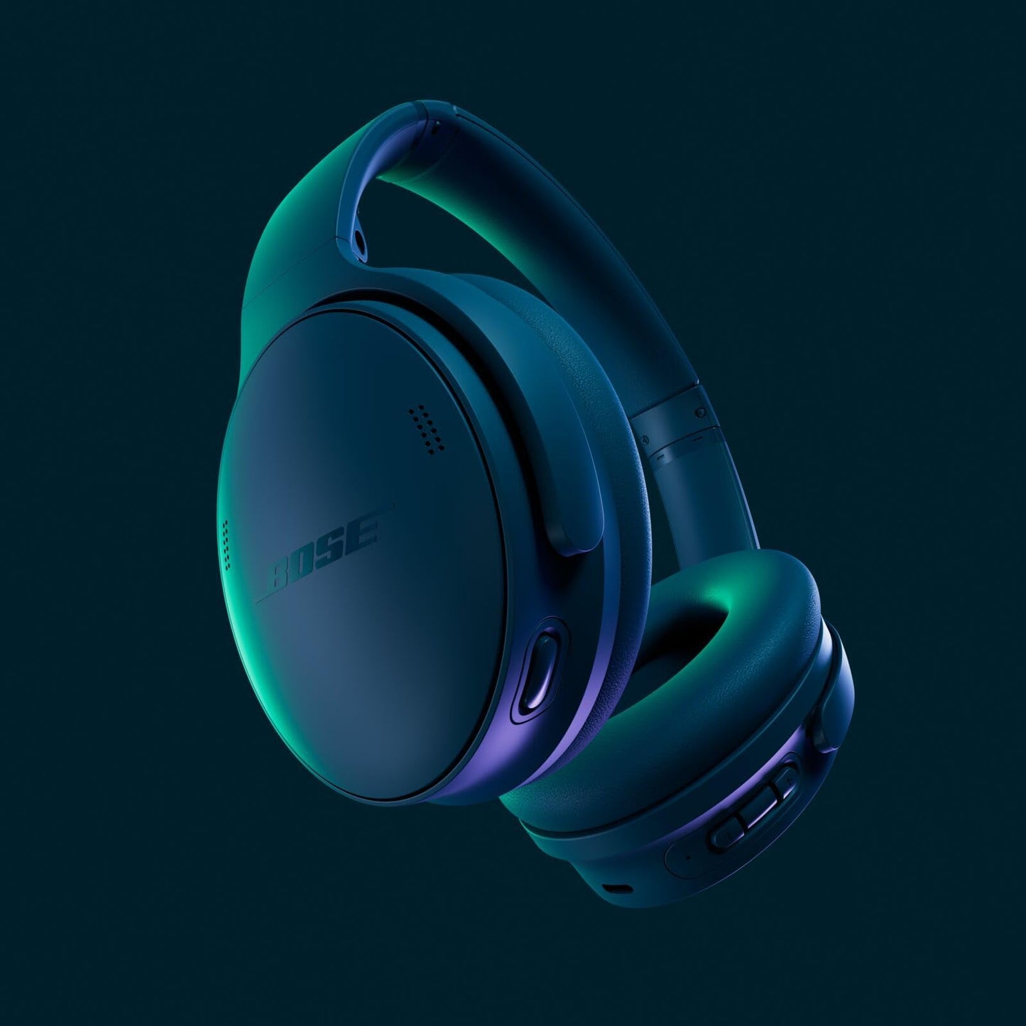 Bose QuietComfort Bluetooth Headphones, Wireless Headphones with Active Over Ear Noise Cancelling and Mic, Deep Bass, Up to 24 Hours of Playtime, Cypress Green - Limited Edition